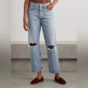 AGOLDE 90s Distressed Straight Leg Jeans, Size 27 (see photos)